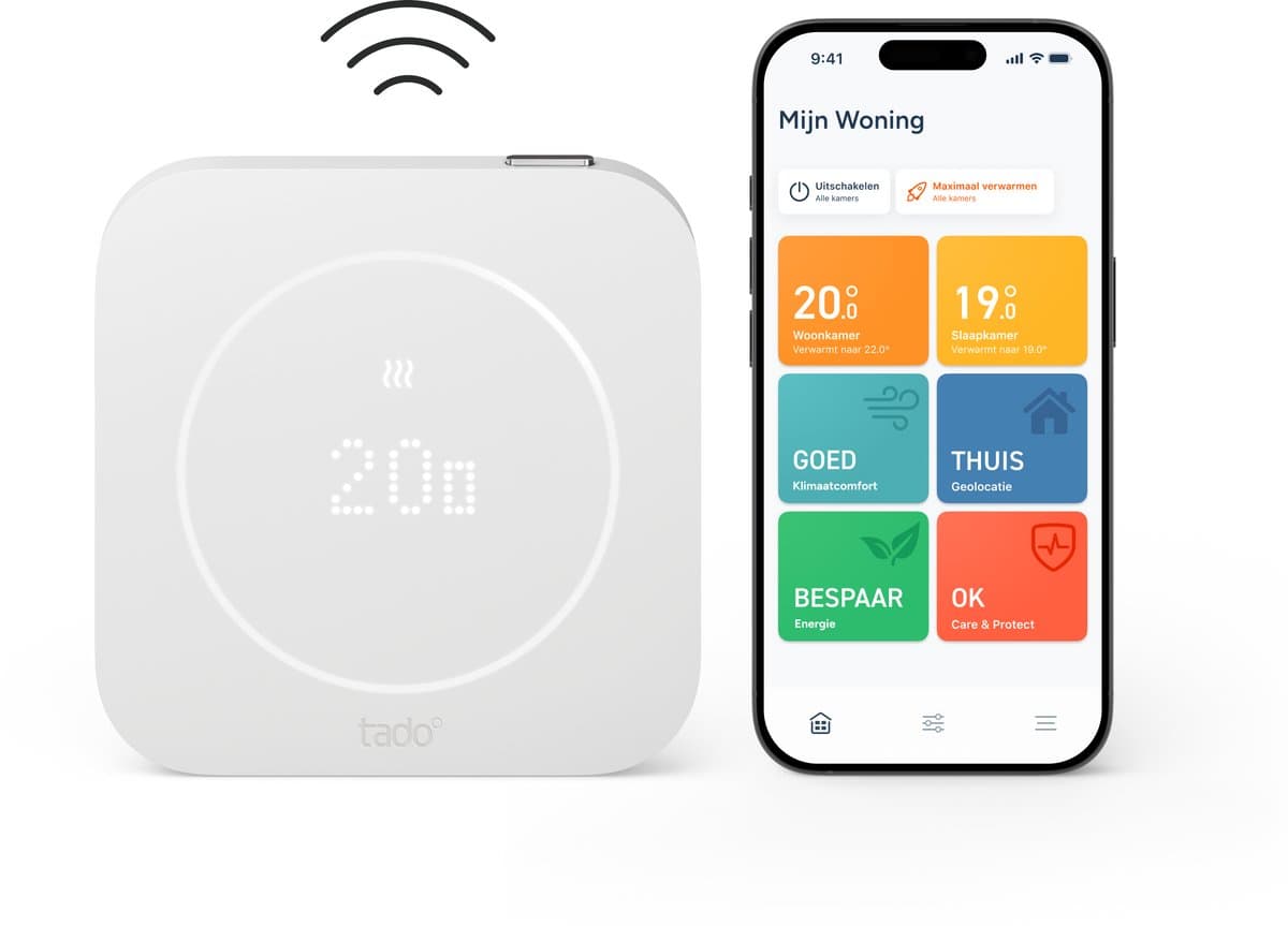 tado° Draadloze Temperatuursensor X (2e gen.) - Uitbreiding voor tado° X - Temperatuur & Luchtvochtigheid - Matter - Wit — afbeelding 1