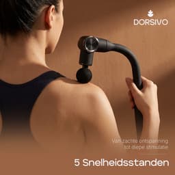 Dorsivo Pro - Massage Gun - Professioneel - Krachtige 3200 RPM Motor - Rug Massage - Massage Pistool - 4 Massage koppen — thumbnail 4