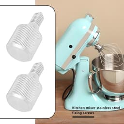SnelShoppen - 2 Stuks Keuken Mixer Bevestigingsschroeven 7.5mm Draaddiameter Roestvrij Staal Voor Kitchenaid Keukenmachines 39x20mm — thumbnail 4