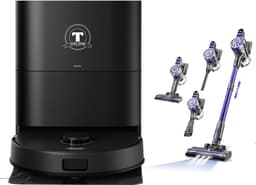 TONIHOMI® X8 + V07 Steelstofzuiger - Robotstofzuiger met dweilfunctie - Automatisch legen - Laadstation - LDS Laser navigatie - Met app - Zwart — thumbnail 2