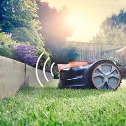 Robotmaaier – Robotgrasmaaier – Automatische Grasmaaier – Draadloze Grasmaaier – Geen Grensdraad Nodig – 24V 4.0ah Lithium-Ion Batterij – Snelle Oplaadtijd 1 Uur – Mulching Functie – Maait Tot 100 M² — thumbnail 3
