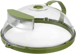 Magnetron Spatdeksel - Voedseldeksel Magnetron - Voedsel Opwarmen - Ingebouwd Vochtsysteem - 26 cm - Groen — thumbnail 1