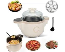 Automatische Kookmachine - Slimme Keukenmachine - Eenvoudig Koken - 360° Rotatie - 3.5L - Wit