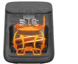 Solis Airfryer Uno - 7L Inhoud - Heteluchtfriteuse met Kijkvenster en Onderwarmte - 10 Programma's - 2200 W - PFAS-vrij - Zwart — thumbnail 4