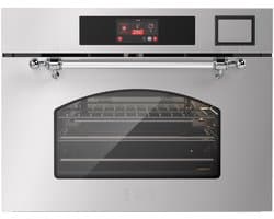 ILVE Compact 45cm 3 in 1 oven/stoom/magnetron Nost. RVS Chroom - Inbouw
