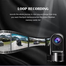 Mini Dashcam - Autocamera Video - Veilig Rijden - ADAS Waarschuwingen - 6.5 x 3.2 x 1 cm - Zwart — thumbnail 5