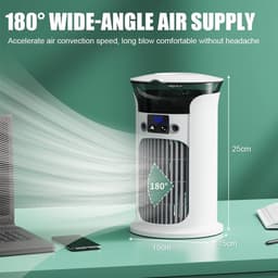 Mobiele airconditioning - mini-airconditioning - luchtkoeler, kleine airconditioning, draagbare airconditioner, wit [Energieklasse A+] — thumbnail 2