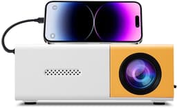 SnelShoppen - Ejoyous Mini-projector 1080p, 100 ANSI, 1000 lm, Draagbare Helderheidsprojector voor Thuisbioscoop, Slaapkamer, Feest, Camping, Kinderen — thumbnail 1