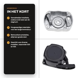 Startmotor - 100% Nieuwe Starter - Betrouwbare Startmontage - Geschikt voor 520/430 Bosmaaier - Grasmaaier/Scooter - Hoogwaardige Constructie - Trekstarter — thumbnail 5