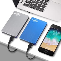 Externe Harde Schijf - Draagbare Opslag - Bestanden Opslaan - Plug and Play - 500GB - Blauw — thumbnail 2
