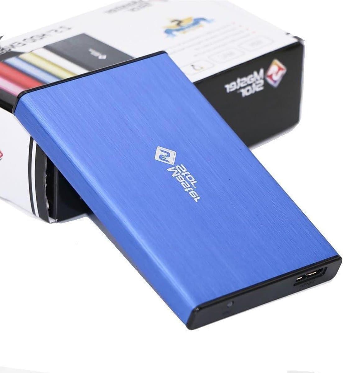 Externe Harde Schijf - Draagbare Opslag - Bestanden Opslaan - Super Speed USB 3.0 - 500GB Capaciteit - Blauw — afbeelding 1