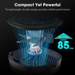 Kweektent ventilator stil clip fan USB met 3 snelheden verstelbare luchtstroom compacte luchtcirculatie set van 2 stuks — thumbnail 2