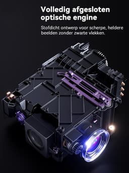 SP® Mini Beamer - Kleine Projector Voor Mobiele Telefoon - Miniprojector met Wifi en Bluetooth - Zwart - 24cm x 20cm x 10cm — thumbnail 2