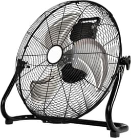 Casalora Krachtige Ventilator - Ventilator Staand - Industriële Vloerventilator 45CM – Zwarte Tafelventilator met 4 Snelheden, 130° Draaibare Luchtstroom, Aluminium Bladen voor Woonkamer, Garage en Werkplaats — thumbnail 1