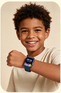 Smartwatch Kinderen – Geen App Nodig – Stopwatch – Stappen – Blauw — thumbnail 2