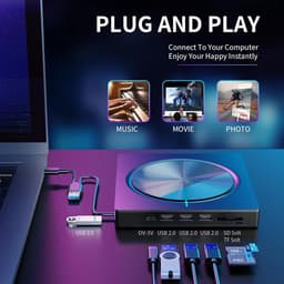 Externe DVD CD Drive - USB Brander - Bestanden Archiveren - Plug and Play — thumbnail 3