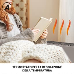 Convector Verwarming - Elektrische Kachel - Ruimte Verwarmen - Met Turbo Ventilator - 750-2000W - Grijs — thumbnail 2
