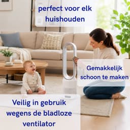 Vertylo® Draagbare Ventilator | Draagbare Airco | 8 Snelheden | Wit | Super Stil 32DB | Incl. Afstandsbediening — thumbnail 5
