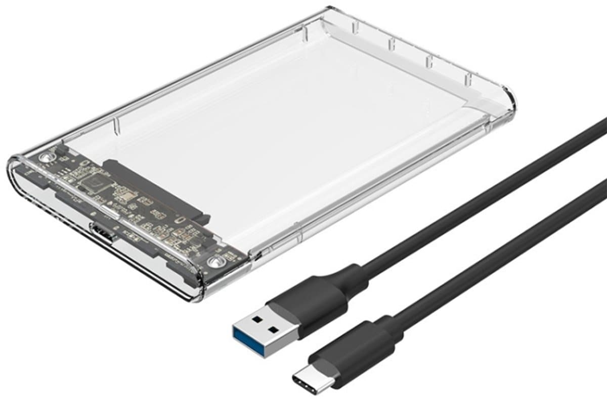 TU31 2.5 inch USB3.1 Type-C-interface Harde schijf Transparante beschermende schaal — afbeelding 1