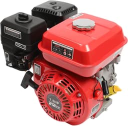 Benzinemotor 4-takt - Industriële motor Vervangingsmotor - Grasmaaier aandrijven - Met oliealarm - 75 pk - rood — thumbnail 3
