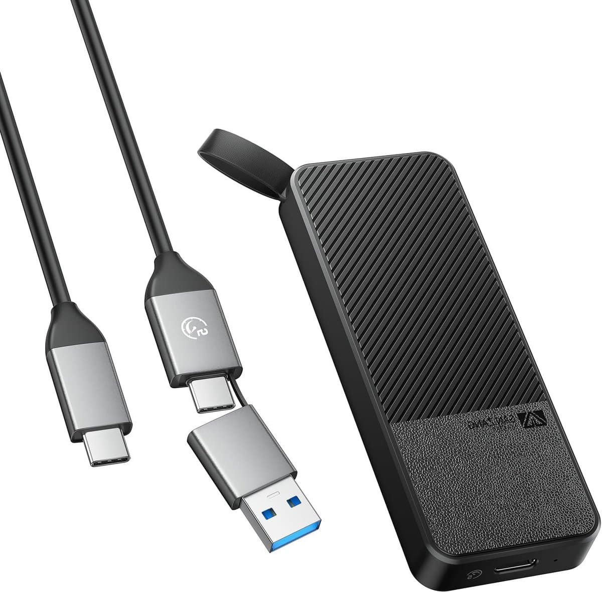 Externe SSD - Draagbare Opslag - Bestanden Overzetten - USB 3.2 Gen2 Snelheid - 2 TB - Zwart — afbeelding 1