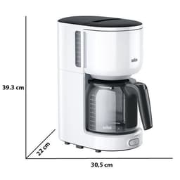 Braun PurEase KF 3120 WH - filter-koffiezetapparaat - Wit — thumbnail 3