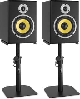 Luidspreker standaard - Vonyx SMS10 - Set van 2 tafel speaker statieven - Zwart — thumbnail 3