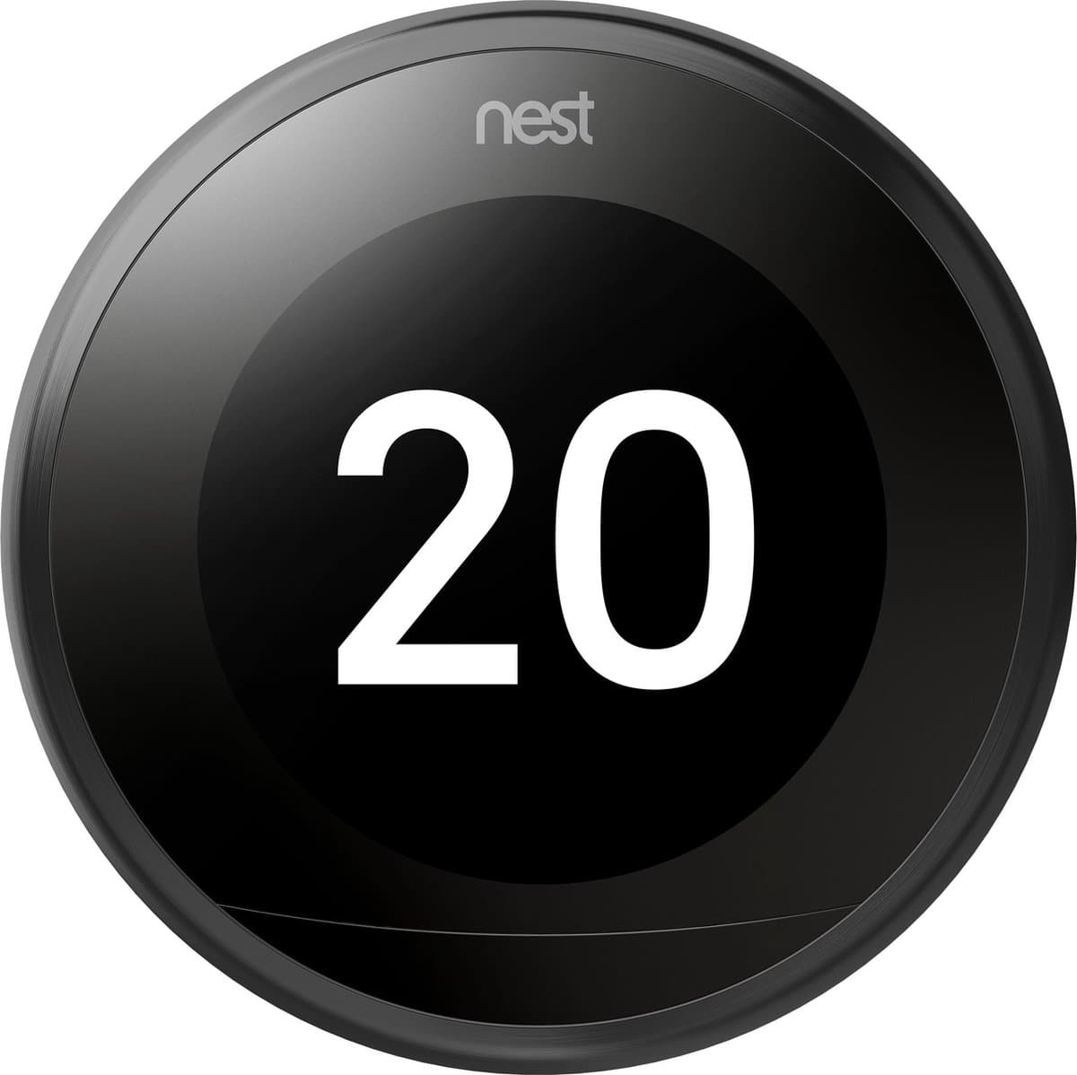 Google Nest Learning Thermostat - Slimme thermostaat - Zwart — afbeelding 1