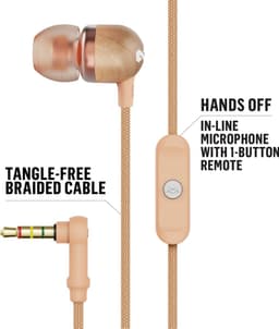 House of Marley Smile Jamaica Oortjes met Draad - Bedrade Oordopjes 3,5 mm Aansluiting - Met Microfoon en 1knopsbediening - Eco Friendly Design - 9 mm Drivers - Knoopvrije Kabel - Copper — thumbnail 2