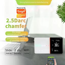 TechU™ Slimme Thermostaat Ease – Wit – Alleen voor CV-ketel – App & Wifi – Google Home & Alexa – Persoonlijk programma instelbaar — thumbnail 5