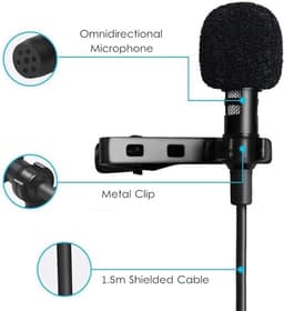 Premium Lavalier Microfoon USB C - Audio Kabel - Geluid - Vlog - Youtube - Tik Tok - Streamen - Video - Mic — thumbnail 3