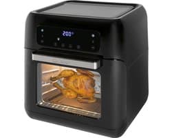 Clatronic FR 3747 H hetelucht-friteuse, olie- en vetvrij, 11 liter, sensor touchbediening, LED-display, zwart