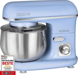 Bomann KM 6030 - Kneedmachine - Keukenmachine - 1100 watt - 5 liter - Blauw — thumbnail 2