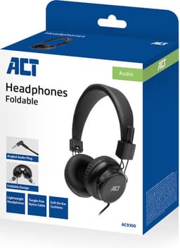 ACT AC9300 On-ear Bedrade hoofdtelefoon Zwart — thumbnail 2