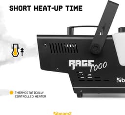 Rookmachine - BeamZ RAGE1000 met draadloze afstandsbediening - 1000W — thumbnail 5