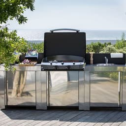 Eno - Buitenkeuken - Modulo voor plancha - Inox - HPL - 80cm — thumbnail 2
