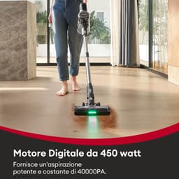 Vesla draadloze stofzuiger zonder klitten Green Eye™ technologie - krachtige elektrische bezem - 30.000 PA 450 W - 1 l - 45 minuten autonomie — thumbnail 2