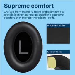 MMOBIEL Vervangende Oorkussens Geschikt voor Bose QuietComfort 45 (QC45) / QuietComfort SE / New Quiet Comfort Wireless Over-Ear Hoofdtelefoons van MMOBIEL – Protein PU Koptelefoon Oorkussens - Hoofdtelefoon Earpads — thumbnail 3