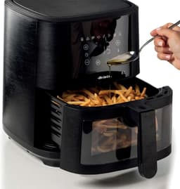 Ariete 4626/00 Air Fryer XXL Heteluchtfriteuse - 1300W - 6 liter - Digital Touchscreen - 8 Automatische Programma's- zwart — thumbnail 3