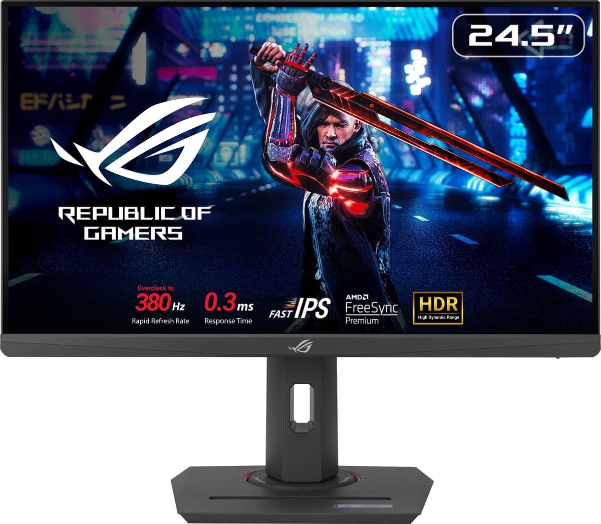 ASUS ROG Strix XG259QNS eSports Gaming Monitor - FHD IPS - 380Hz - 1ms - FreeSync Premium - USB Hub - 25 Inch — afbeelding 1