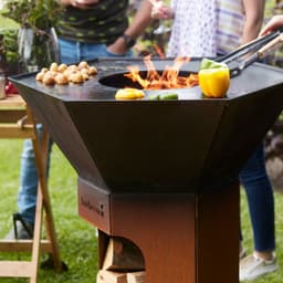 Barbecook Nestor Original - Houtbarbecue - Corten staal - 92x92x101cm — thumbnail 2