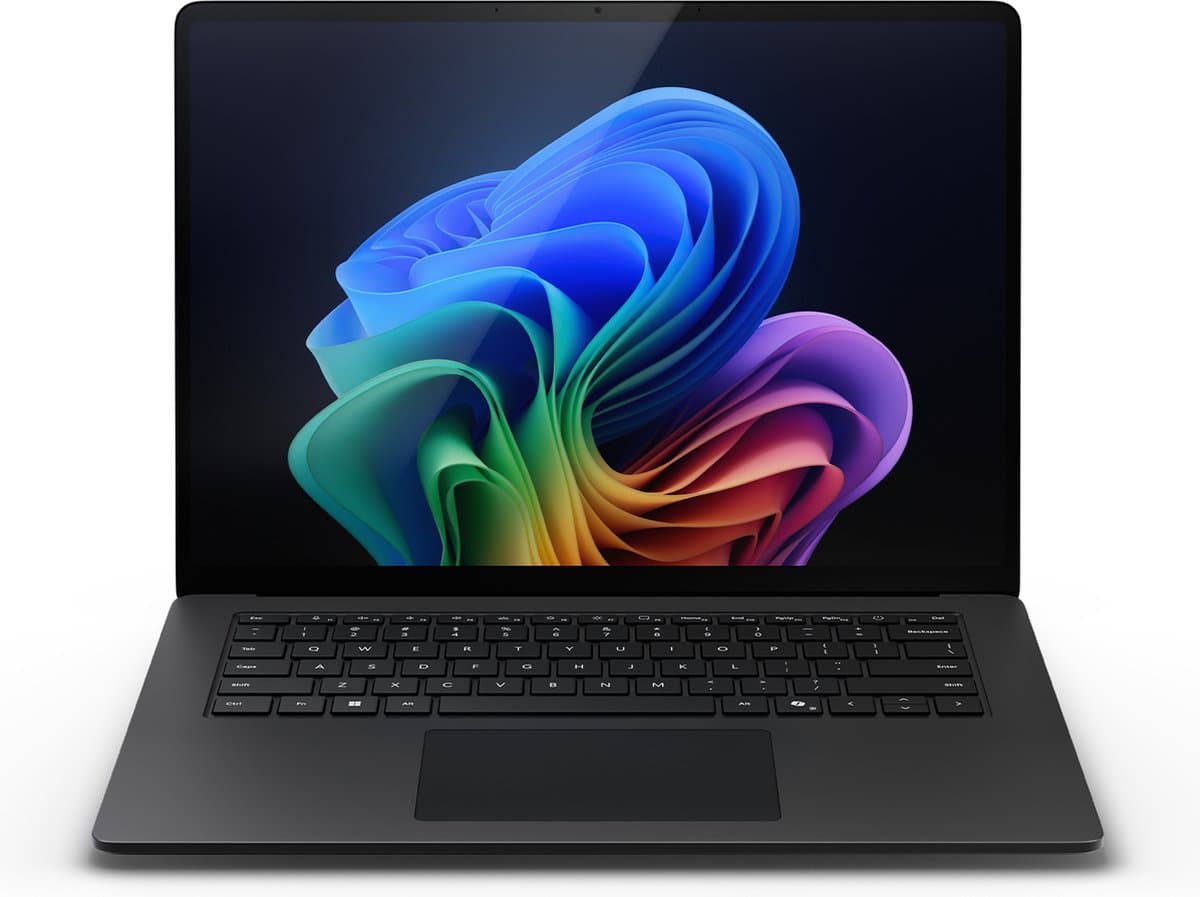 MICROSOFT Surface Laptop 7 Copilot+ PC - 15 inch - Snapdragon X1E-80-100 - 16 GB - 512 GB - Zwart - Windows 11 Pro — afbeelding 1