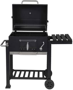 BukkitBow - Houtskoolbarbecue - BBQ van Staal - 2 Grillroosters - 113x45.5x100 cm - Verplaatsbaar — thumbnail 5