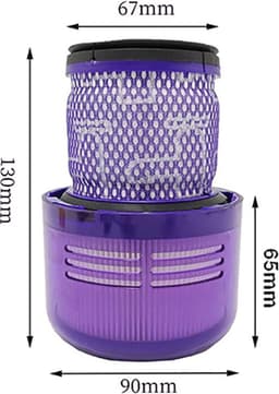 4 x HEPA filter compatible met Dyson V11 en V15 Stofzuiger Motor Wasbaar Absolute Pro Total Clean Torque Drive Animal Parquet SV14-Promessa-Design. — thumbnail 5
