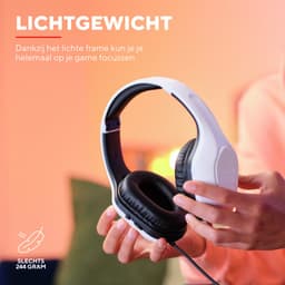 Trust GXT 415PS Zirox - Gaming Headset - voor PS5 - Bedraad - 50mm Drivers - Over-ear - Wit — thumbnail 2