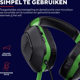 Trust GXT 415X Zirox - Gaming Headset - voor Xbox - Bedraad - 50mm Drivers - Over-ear - Groen — thumbnail 4