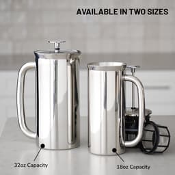 ESPRO - P7 French Press - Dubbelwandige Koffiemaker uit Gepolijst Roestvrij Staal - 946ml - met dubbele Micro-Filter - Houdt je koffie langer heet - perfect voor thuis en op reis — thumbnail 5