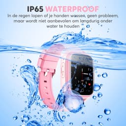 Rock&Rose 4G GPS Horloge Kind - Inclusief Simkaart - SOS Functie - Kinder Smartwatch - Kinderhorloge Meisje Smartwatch - Smartwatch Kinderen - Roze — thumbnail 4