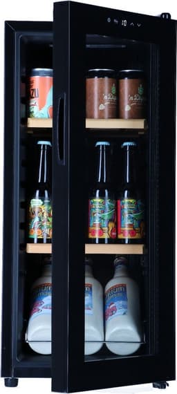 Bierkoelkast München - vol glazen deur - 52 flessen - Koelkast horeca - Bier koelkast voor Thuis - Flessenkoelkast- Drank koelkast - Bierkast — thumbnail 4
