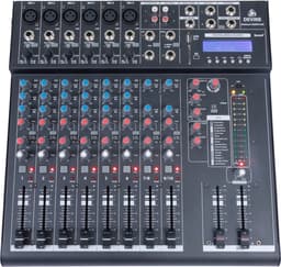 10-Kanaals Mixer - Met FX en mediaspeler - Devine MixDesk 1002FX-MP - Multikleur — thumbnail 2